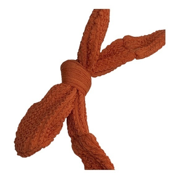 Kona Sol One Piece Textured Swimsuit Rust NWT Medium - Picture 6 of 13